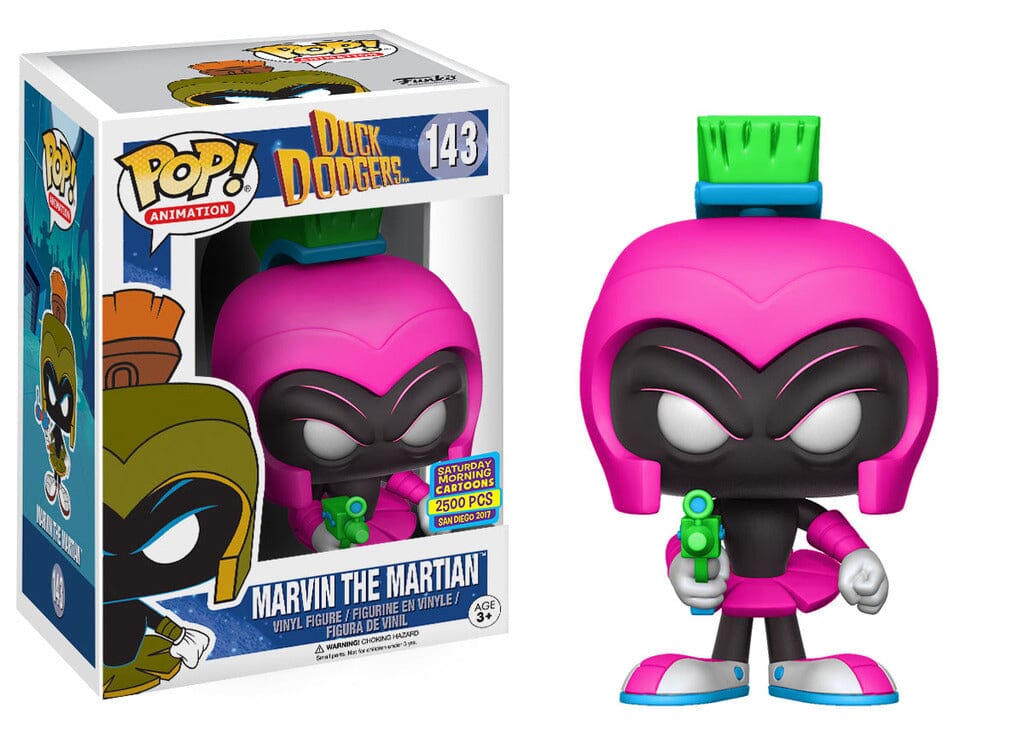 Funko Pop! Duck Dodgers Marvin the Martian (Neon Magenta) SDCC Exclusive #143 (2500 PCS)