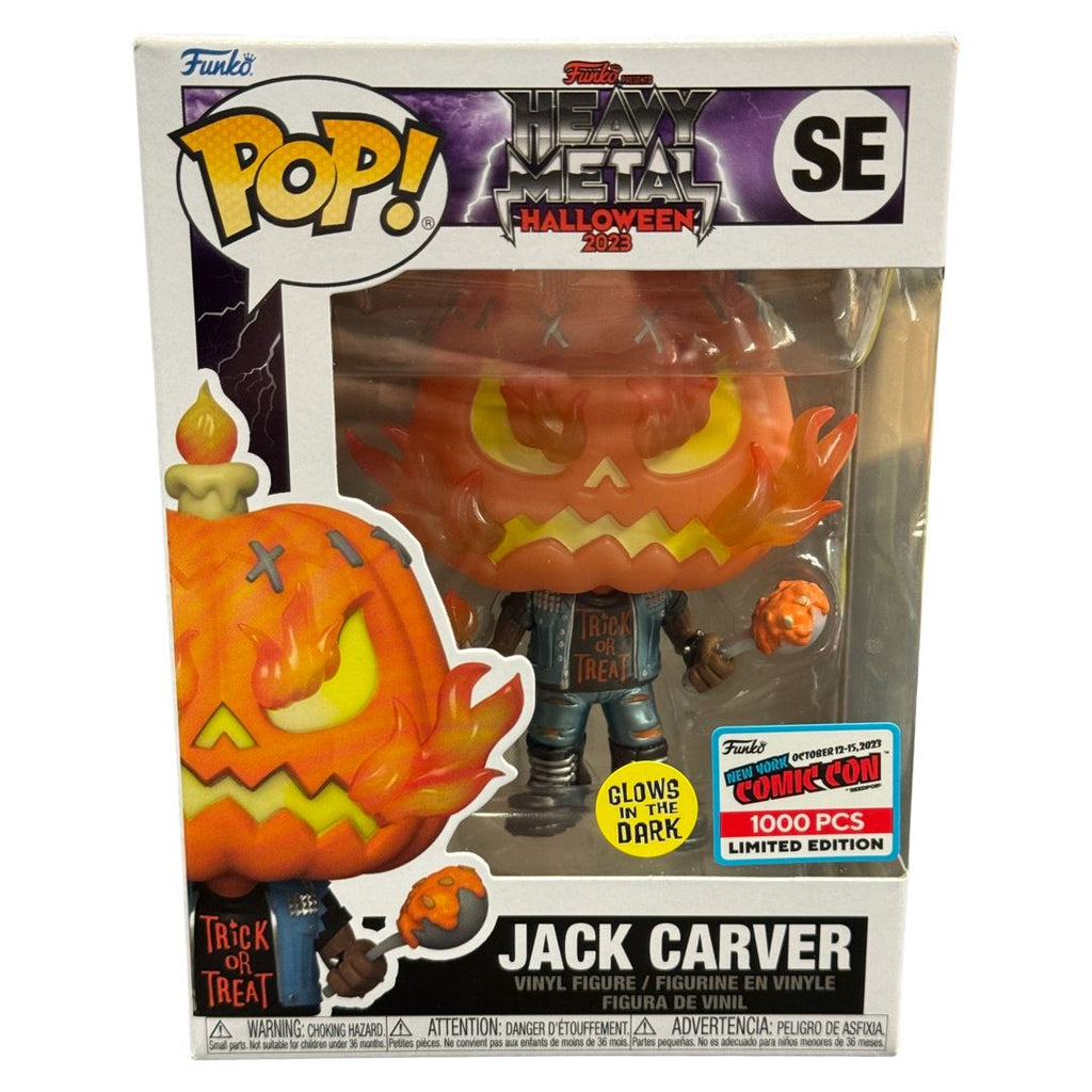 Funko Pop! Jack Carver (Glow) Heavy Metal Halloween 2023 New York Comic Con (Official Sticker) Exclusive (1000 PCS)