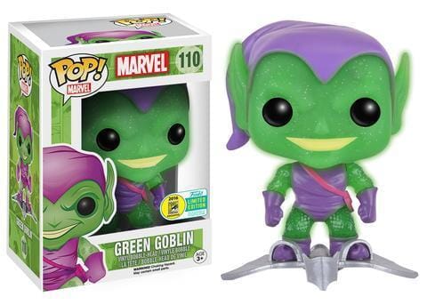 Funko Pop! Marvel Green Goblin w/ Glider Glow SDCC (Official Sticker) Exclusive #110