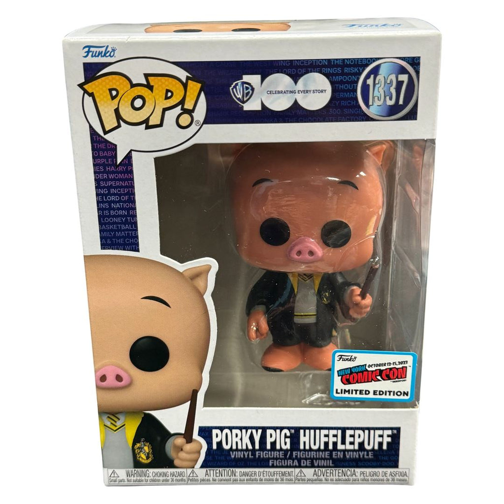 Funko Pop! Porky Pig Hufflepuff Harry Potter x Looney Tunes New York Comic Con (Official Sticker) Exclusive #1337
