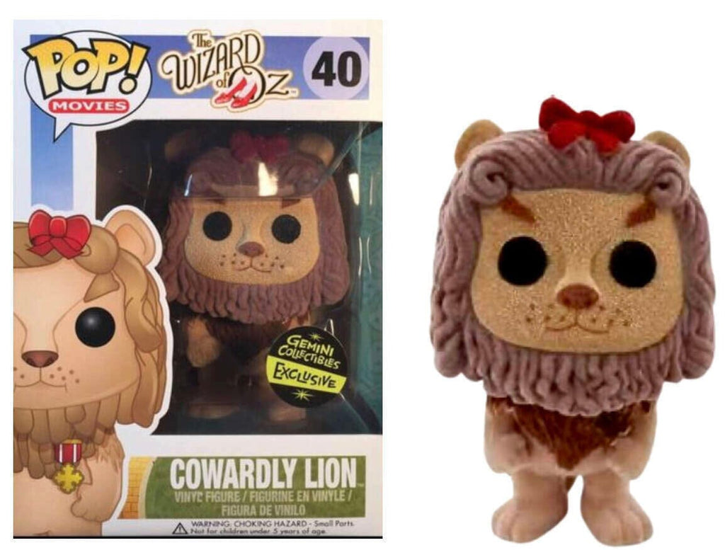Funko Pop! Wizard of Oz Cowardly Lion Flocked Exclusive #40