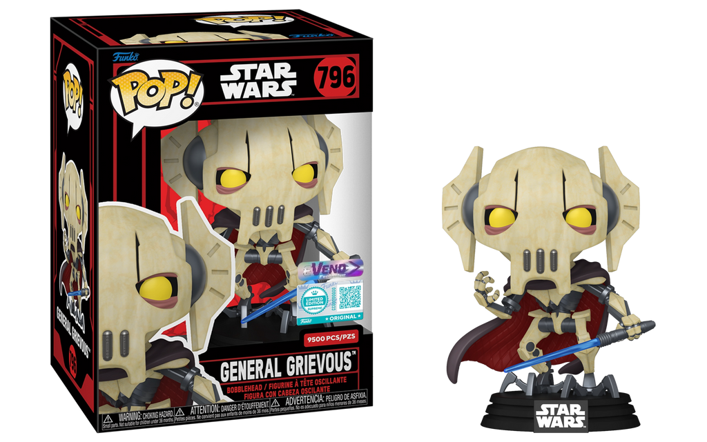 Funko Pop! Star Wars General Grievous with Lightsaber Limited Edition Supreme Exclusive #796 (9500 Pcs)