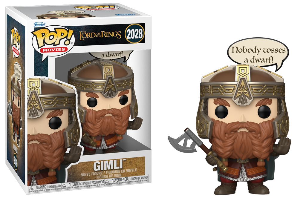 Funko Pop! The Lord of the Rings Gimli with Speech Bubble #2028