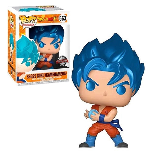 Funko Pop! Dragon Ball Super Metallic SSGSS Goku (Kamehameha) Exclusive #563 (Special Edition)
