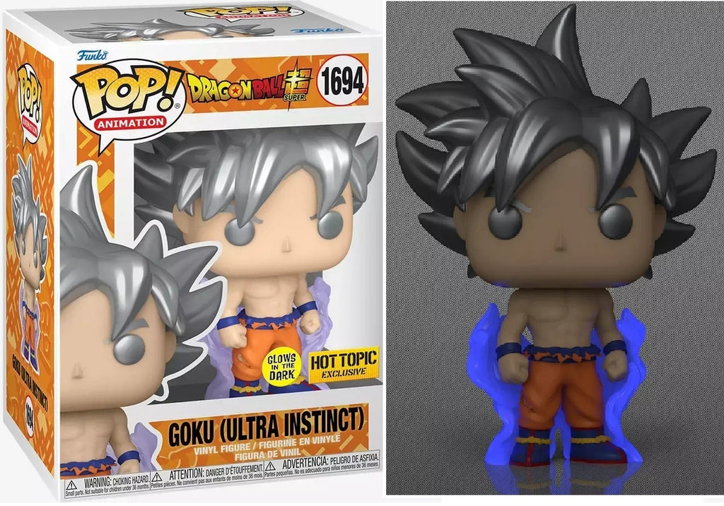 Funko Pop! Dragon Ball Super Goku (Ultra Instinct) Glow Exclusive #1694