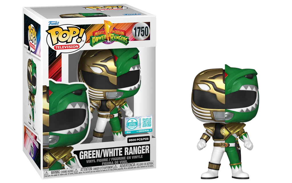 Funko Pop! Mighty Morphin Power Rangers Green/White Ranger Limited Edition Supreme Exclusive #1750 (9500 Pcs)