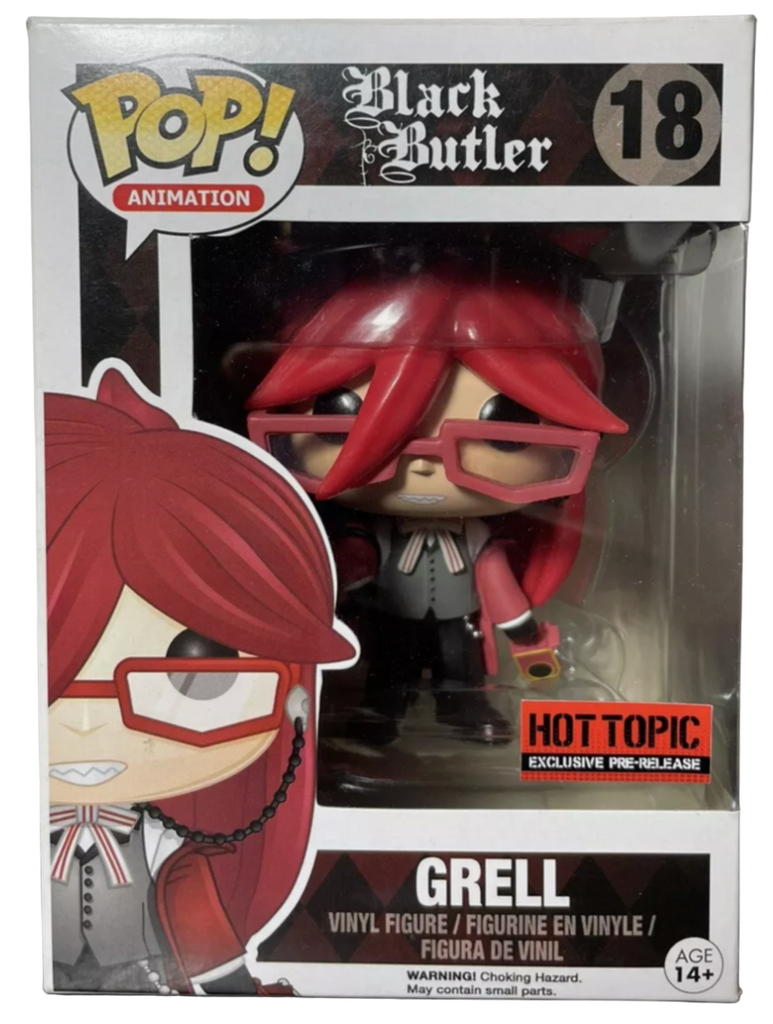 Funko Pop! Black Butler Grell (Prerelease Sticker) #18