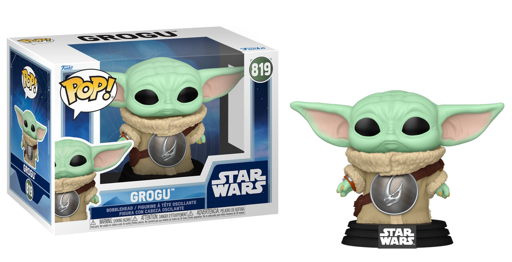 Funko Pop! Star Wars The Mandalorian and Grogu Grogu with Chest Armor #819