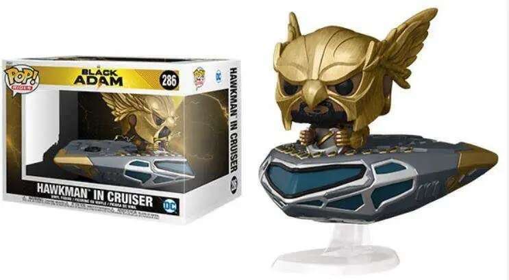 Funko Pop! Rides Black Adam Hawkman in Cruiser #286