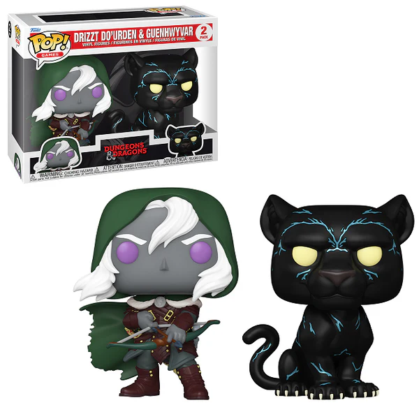 Funko Pop! Dungeons & Dragons Drizzt Do'Urden & Guenhwyvar 2 Pack