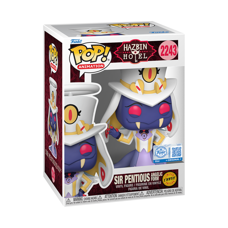 Funko Pop! Hazbin Hotel Sir Pentious (Angelic Form) (Chase w/ Protector) Exclusive #2243