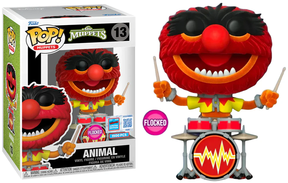 Funko Pop! The Muppets Animal (Flocked) Official Sticker NYCC Exclusive (1500 pcs) #13