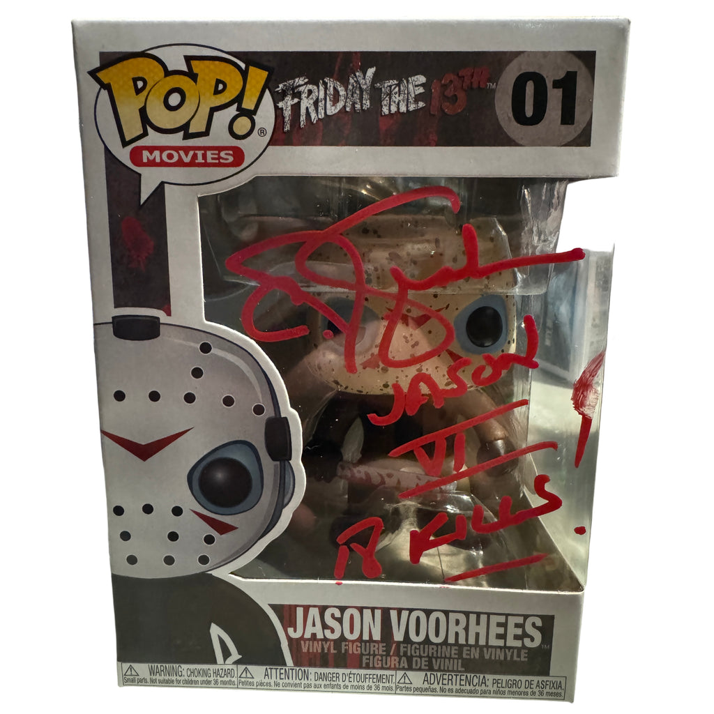 Funko Pop! Jason Vorhees Signed Autographed By C.J. Graham (Friday the 13th VI) #01 (JSA Certified)