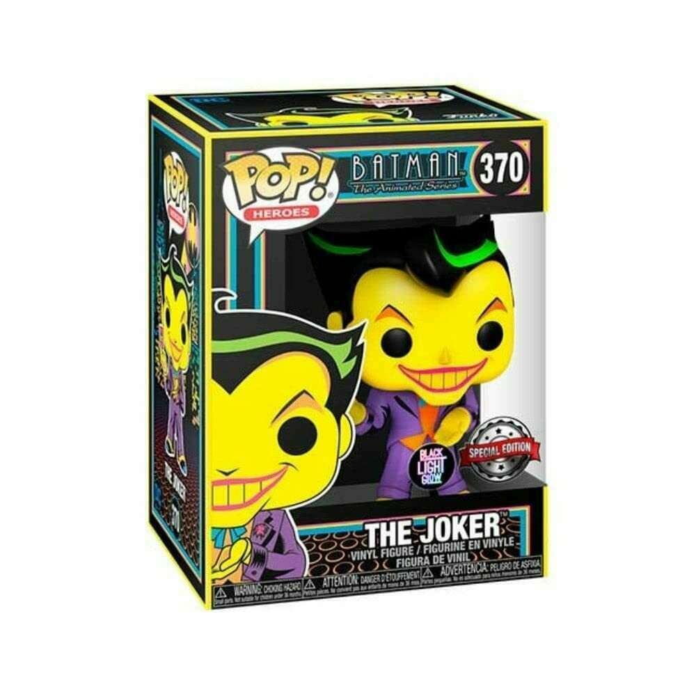 Funko Pop! Batman The Animated Series The Joker Blacklight  Exclusive #370 (Special Edition)