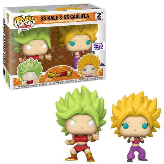(Light Box Damage) Funko Pop! Dragon Ball Super SS Kale and SS Caulifla Exclusive 2 Pack
