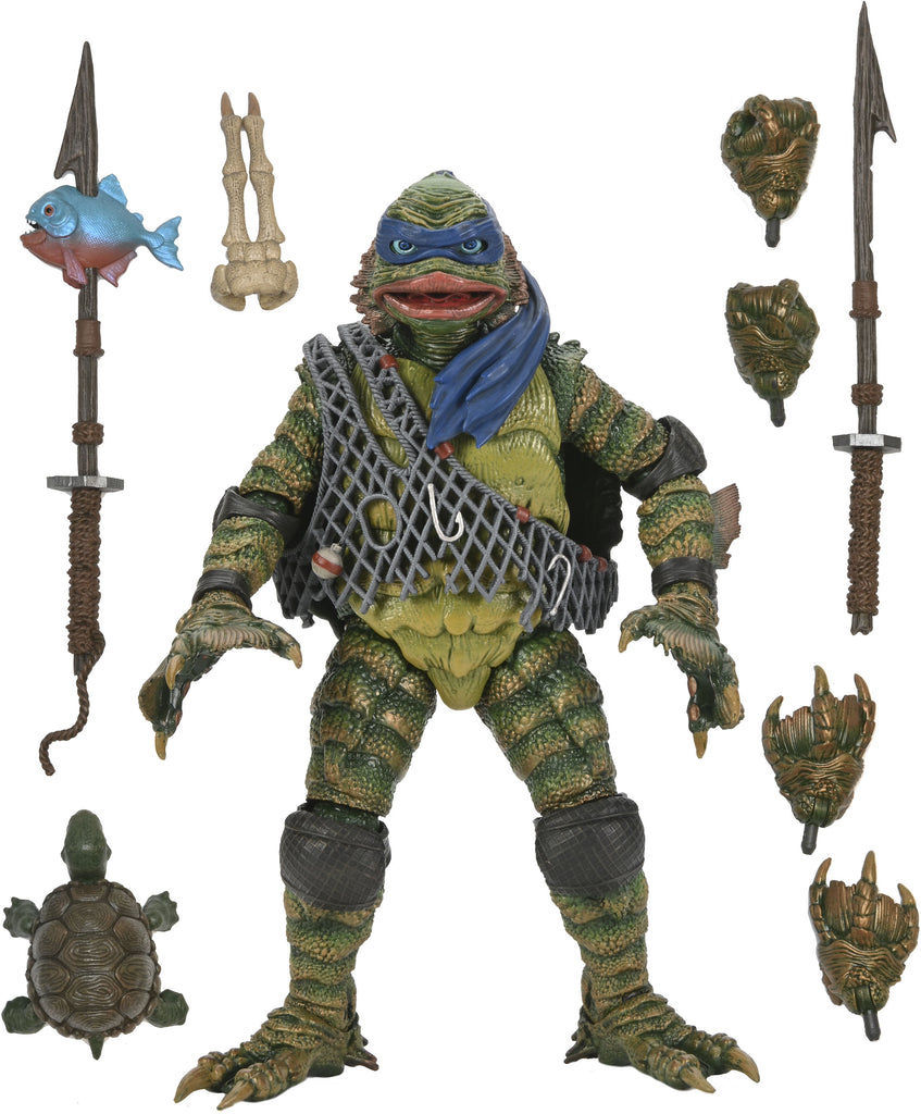 neca universal monsters creature from the black lagoon NECA Universal Monsters x Teenage Mutant Ninja Turtles Leonardo as Creature From the Black Lagoon Ultimate
