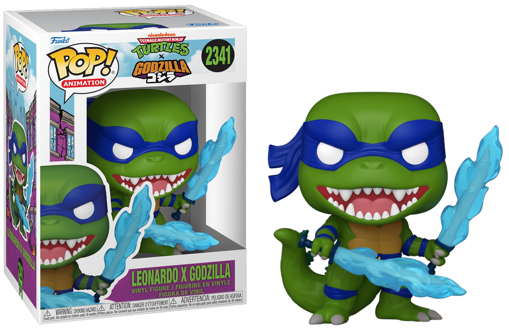 Funko Pop! Teenage Mutant Ninja Turtles X Godzilla Leonardo X  Godzilla #2341