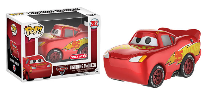 Disney Pixar Cars 3 Lightning McQueen Chrome Exclusive Funko Pop! #282
