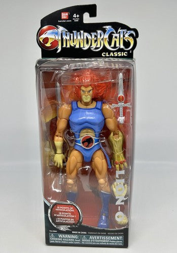 Bandai ThunderCats Classic Lion-O Action Figure Adjustable Boxed w/ Sword Set