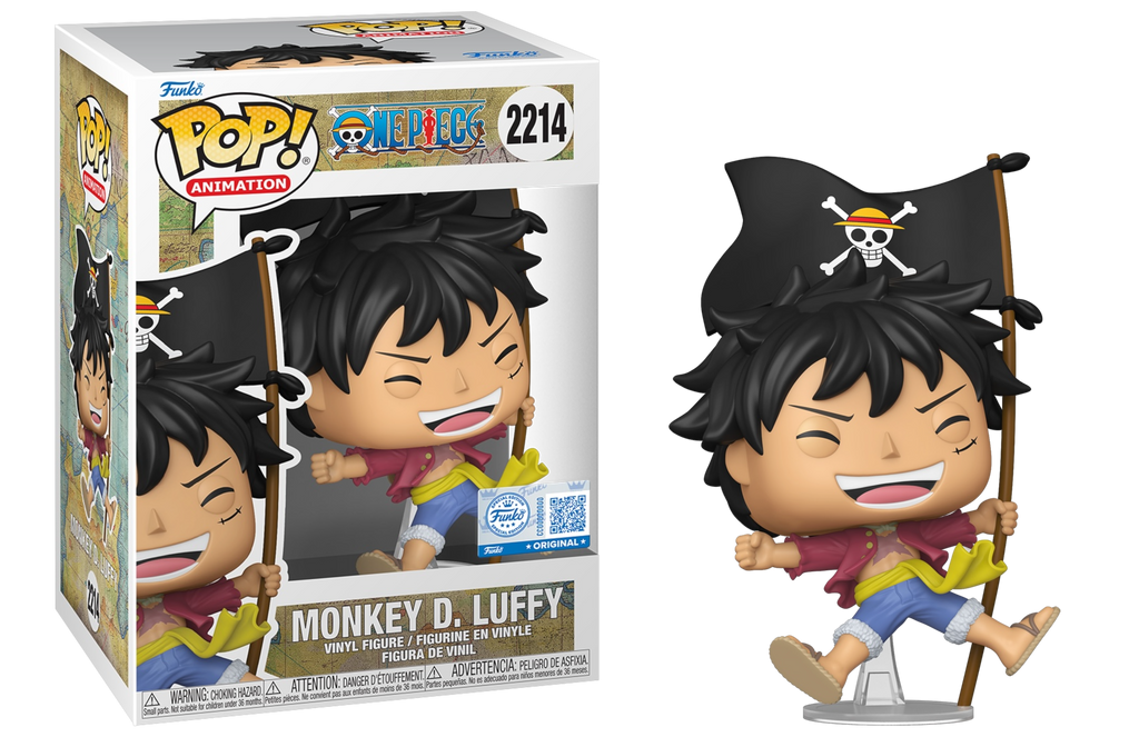 Funko Pop! One Piece Monkey D. Luffy with Flag Exclusive #2214