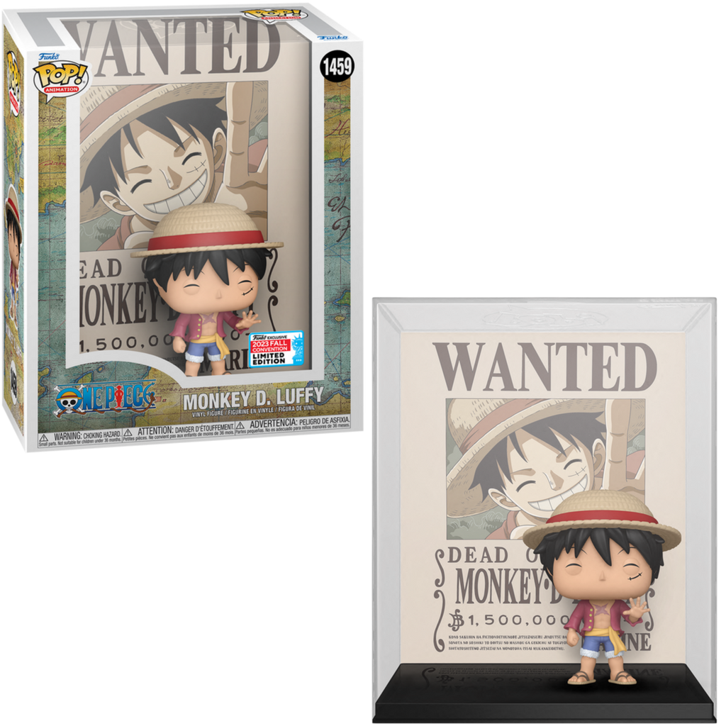 Funko Pop! One Piece Monkey D. Luffy Wanted Poster Fall Convention Exclusive #1459