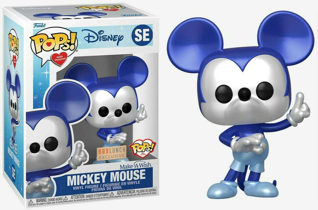 Funko Pop! Disney Mickey Mouse (Blue Metallic) Make A Wish Exclusive 
