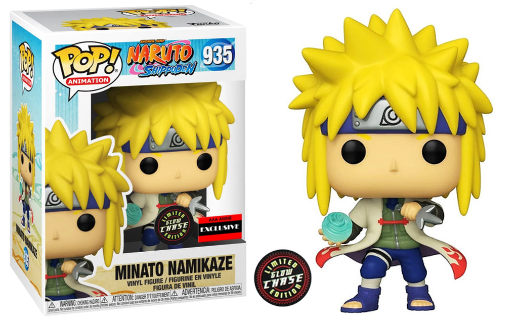 Funko Pop! Naruto Shippuden Minato Namikaze Glow Chase Exclusive #935 (AAA Anime Sticker)