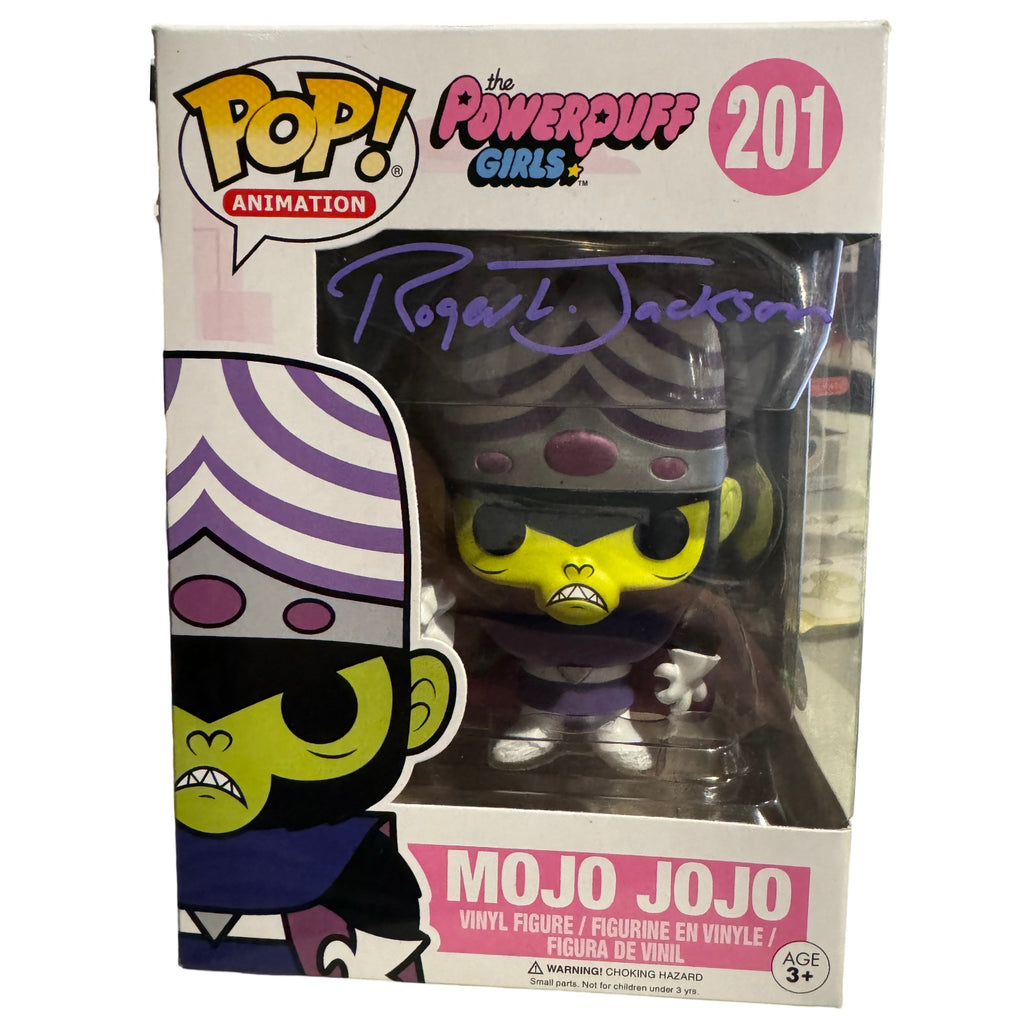 Funko Pop! PowerPuff Girls Mojo Jojo Signed Autographed By Roger Jackson #201 (JSA Certified)