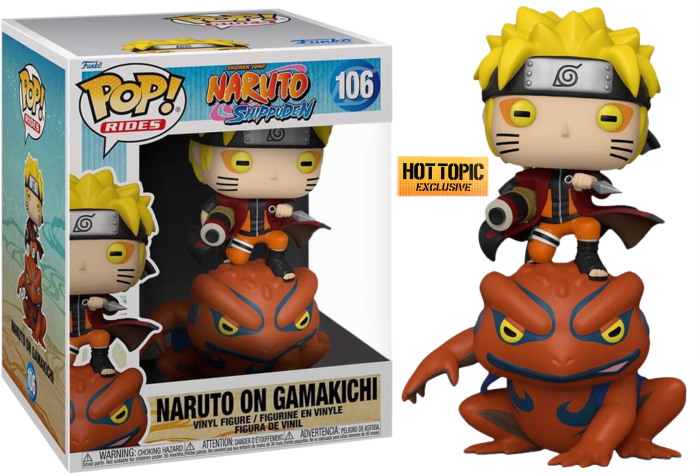 Funko Pop! Rides Naruto Shippuden Naruto on Gamakichi Exclusive #106