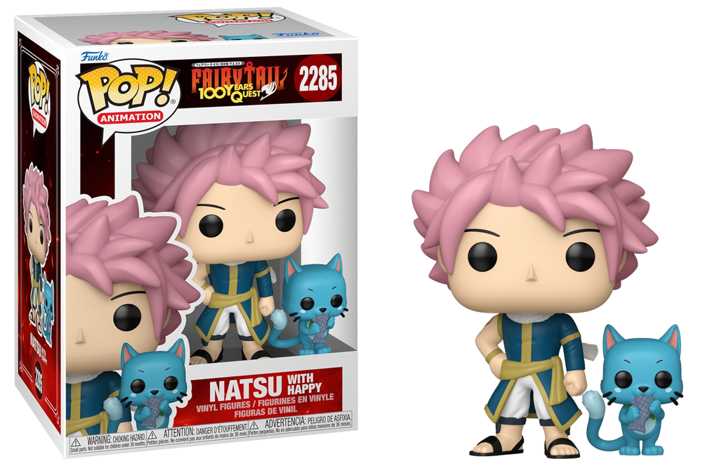 Funko Pop! Fairy Tail 100 Years Quest Natsu with Happy #2285