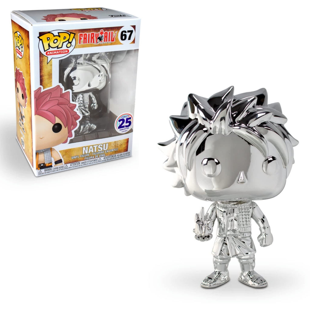 Funko Pop! Fairy Tail Natsu (Silver Chrome) Exclusive #67