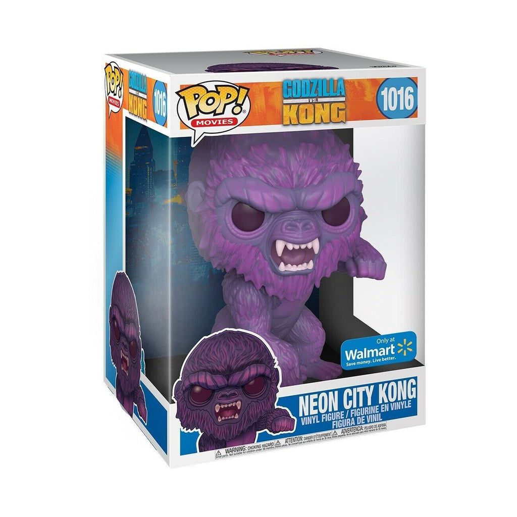 (Light Box Damage) Funko Pop! Godzilla vs Kong Neon City Kong 10 Inch Exclusive #1016