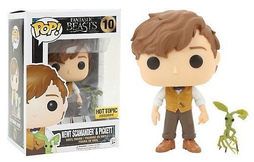 (Light Box Damage) Funko Pop! Fantastic Beasts Newt scamander and Pickett Exclusive #10