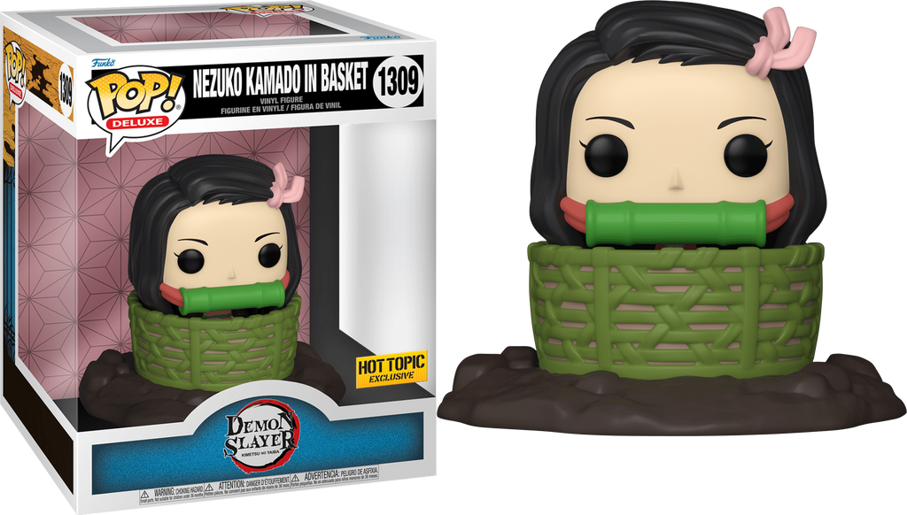 (Light Box Damage) Funko Pop! Deluxe Demon Slayer Nezuko Kamado in Basket Exclusive #1309