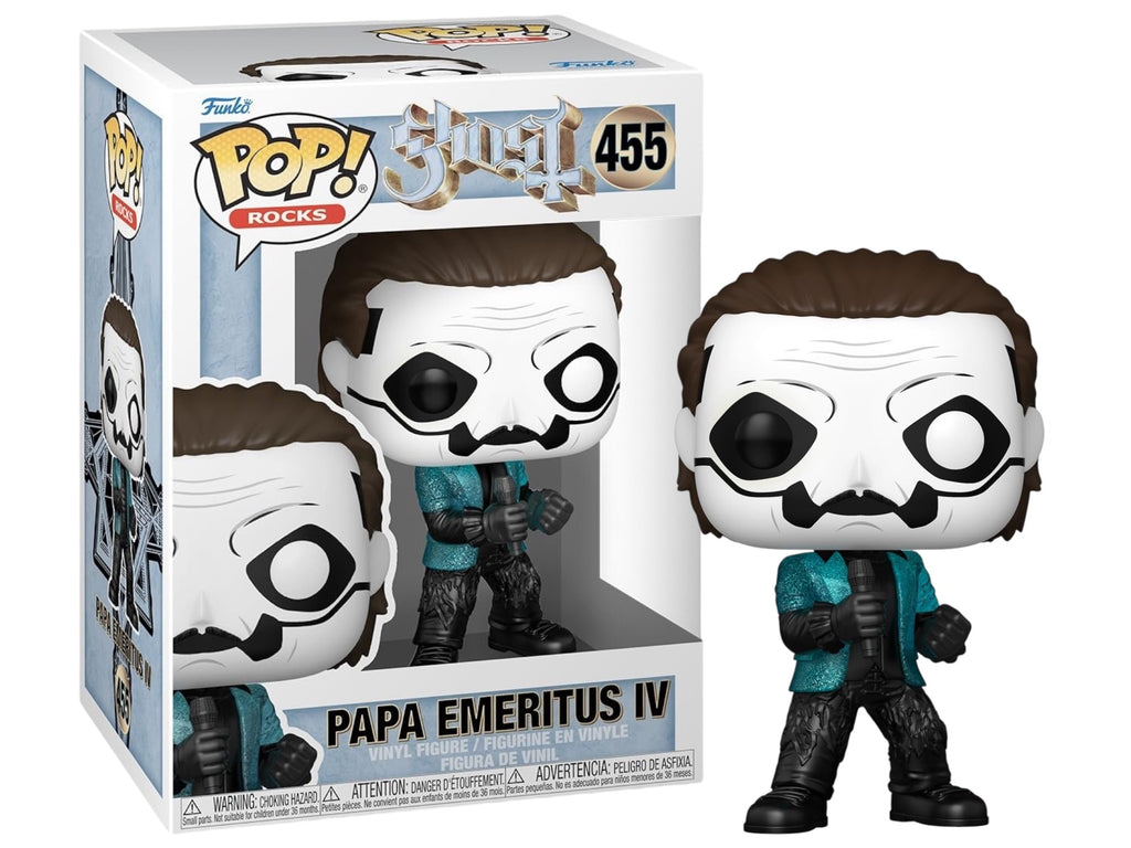 Funko Pop! Rocks Ghost Papa Emeritus IV (Glitter Blue Jacket) #455