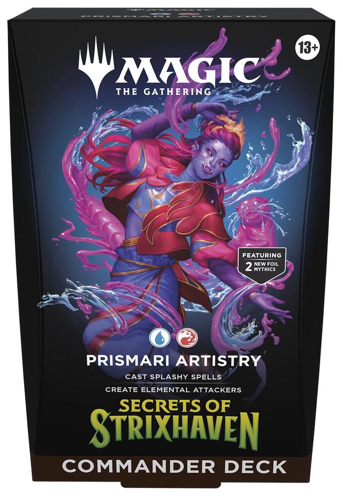 Magic the Gathering Secrets of Strixhaven Prismari Artistry Commander Deck 