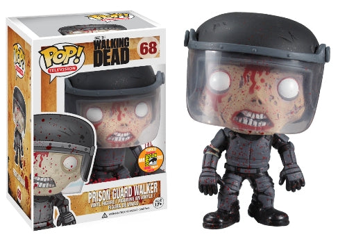 (Box Damage) Funko Pop! The Walking Dead Prison Guard Walker (Bloody) SDCC Exclusive #68