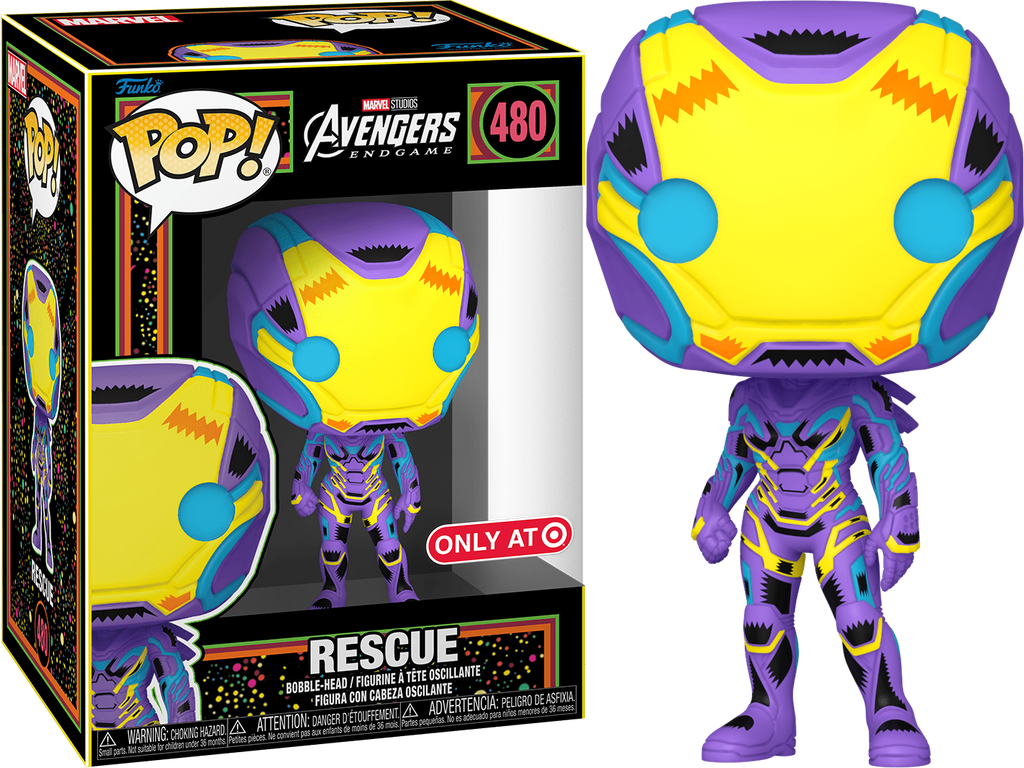 (Light Box Damage) Funko Pop! Avengers Endgame Rescue Black Light Exclusive #480