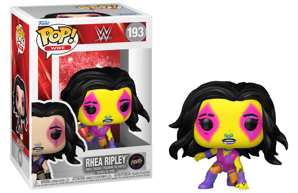 Funko Pop! WWE Rhea Ripley (Wrestlemania) Black Light Chase #193