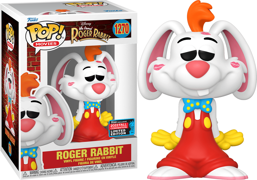 Funko Pop! Disney Who Framed Roger Rabbit Roger Rabbit with Kisses Fall Convention Exclusive Exclusive #1270