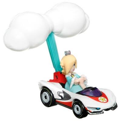 Hot Wheels Die-Cast Mario Kart Rosalina P-Wing Cloud Glider 