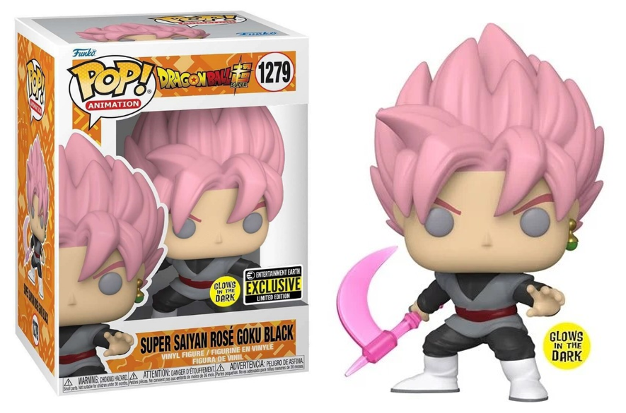 Funko Pop! Dragon Ball Super Super Saiyan Rose Goku Black (Scythe) Glow Exclusive #1279