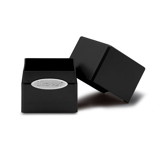 Satin Cube Jet Black