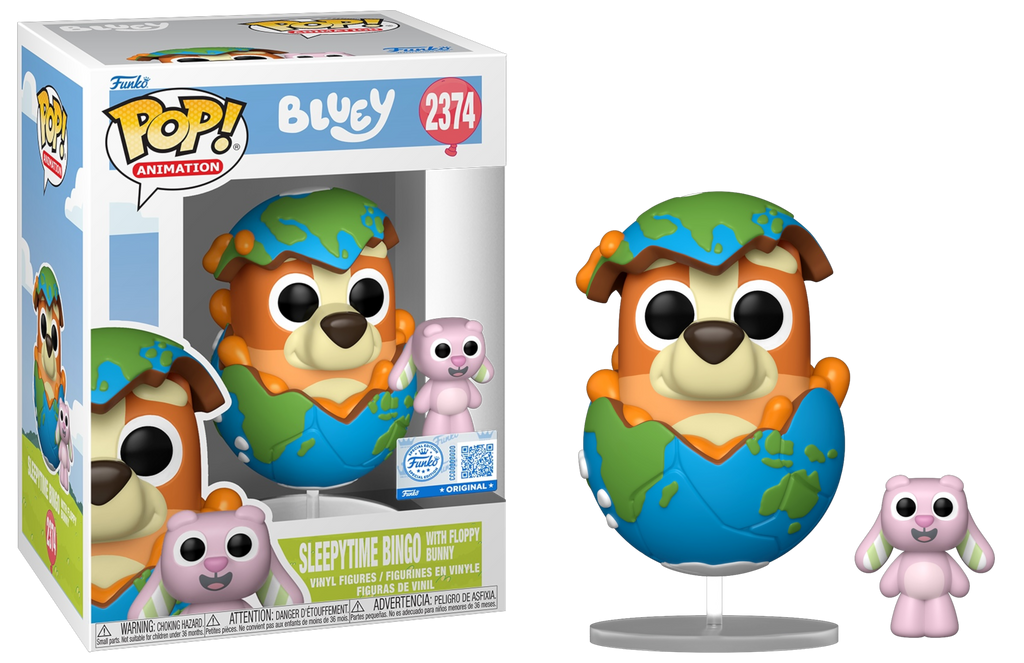 Funko Pop! Bluey Sleepytime Bingo with Floppy Bunny Specialty Series Exclusive #2374