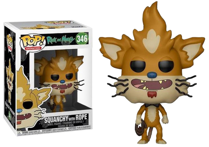 (Box Damage) Rick and Morty Squanchy with Rope Exclusive Funko Pop! #346