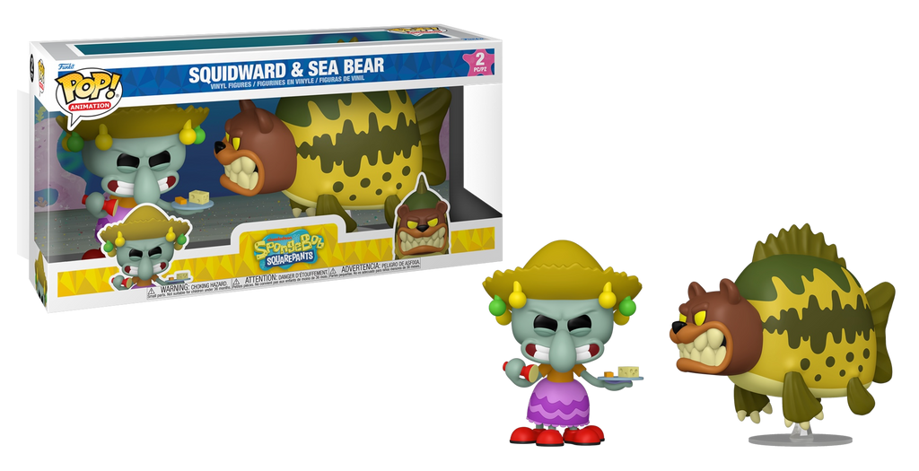 Funko Pop! Spongebob Squarepants Squidward and Sea Bear 2 Pack
