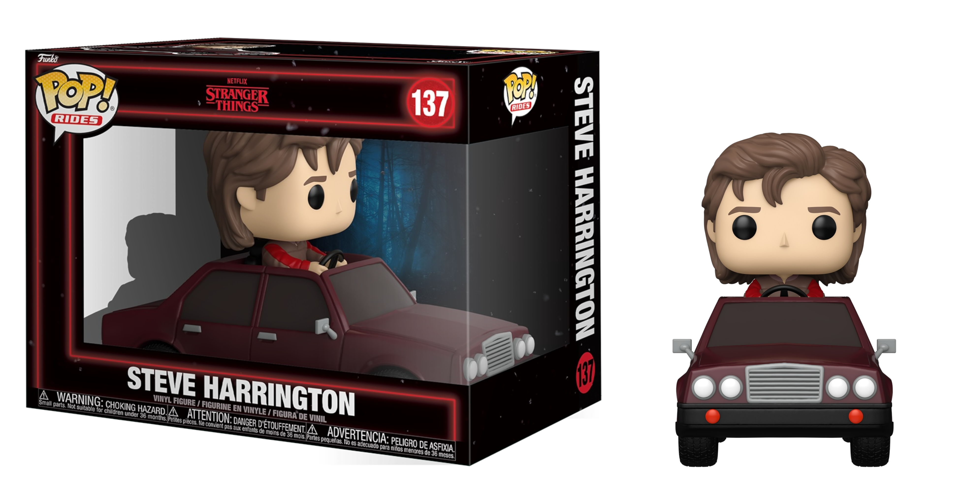 Funko Pop ストレンジャーシングス スティーブ #137 Funko Pop! Rides Stranger Things Steve Harrington with Car #137