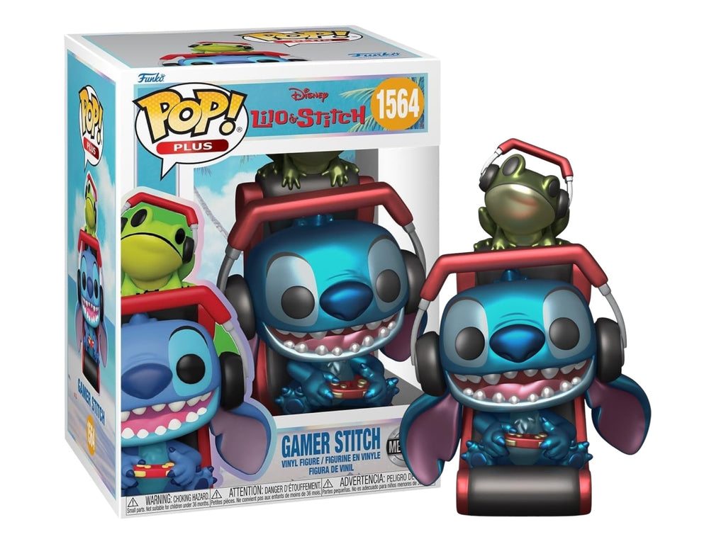 Funko Pop! Plus Lilo and Stitch Gamer Stitch Metallic #1564