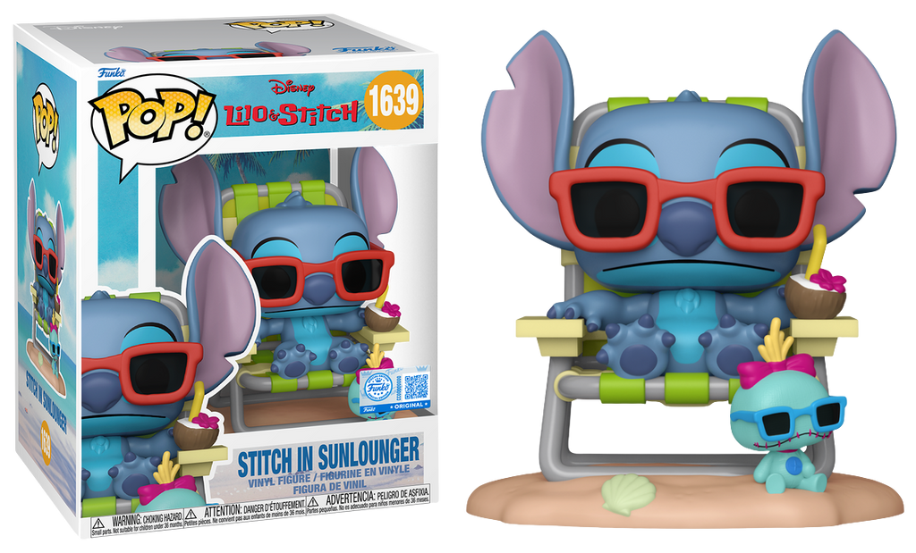 Funko Pop! Premium Lilo and Stitch Stitch in Sunlounger Exclusive #1639