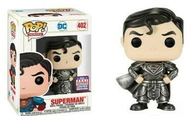 Funko Pop! DC Imperial Palace Superman Black Suit Metallic Fall Convention Exclusive #402